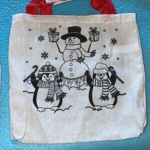 CHRISTMAS HOUSE DIY Tote bag with non-toxic markers 8.5” X 7.8” NEW